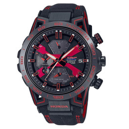 Watch strap Casio ECB-2000HR-1AER / 10680549 / Alcantara Leather/Textiles Multicolor